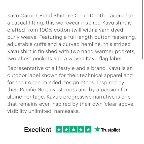 Kavu Carrick Bend Shirt Ocean Depth Plaid Gorpcore Shirt Mens Size M Shacket - Picture 12 of 12